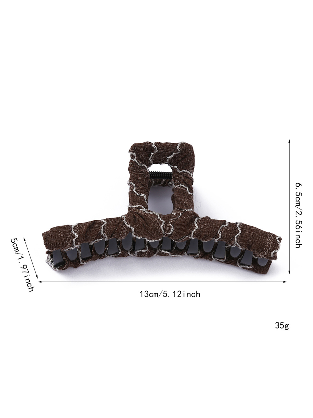 Beau - Large Line Detail Geometric Claw Clip