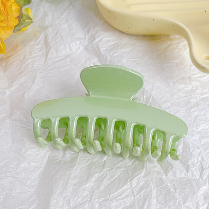 Beau - Geometric Plastic Line Detail Claw Hair Clip