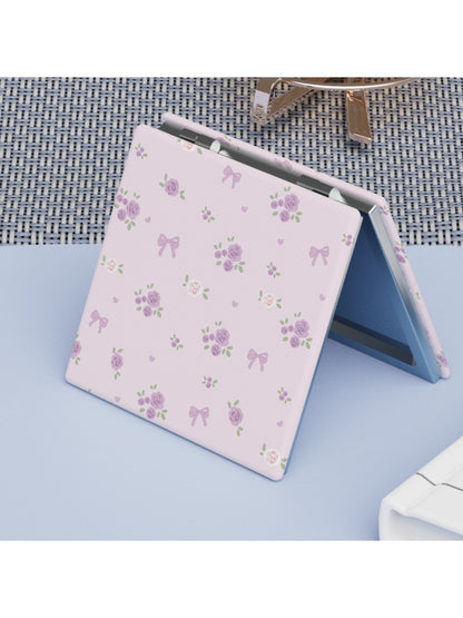 Mirroray - Folding Floral Print Makeup Mirror