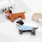 Close-up of Beau puppy hair claw clip showing detailed facial features
