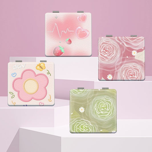 Mirroray - Cartoon Pattern Folding Compact Makeup Mirror