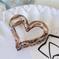 Beau - Sweet Style Heart Form Plastic Claw Hair Clip