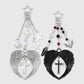 Keypus - Halloween Bat and Cross Keychain