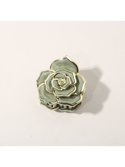 Beau - Round-Shaped Rose Hair Clip