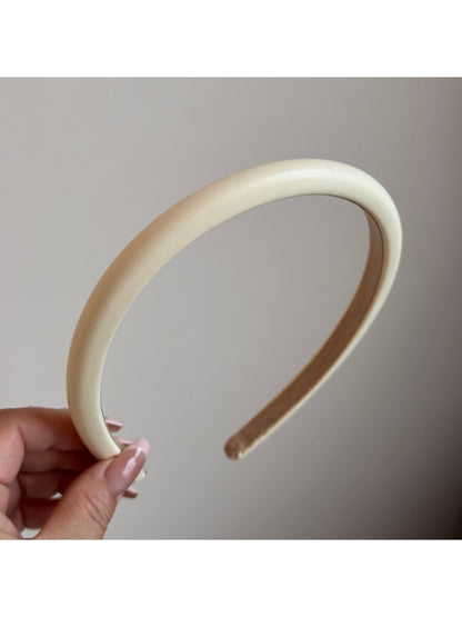 Gifty - Simple Irregular Edge PU Leather Headband