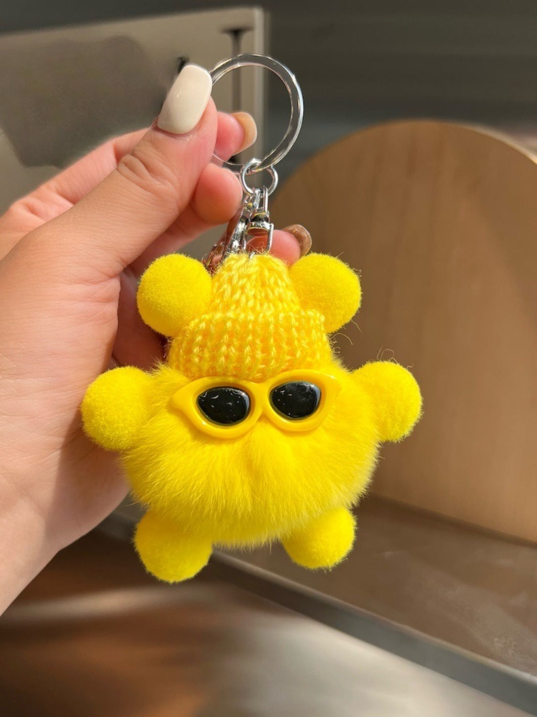 Keypus - Cute Black Coal Ball Elf Keychain