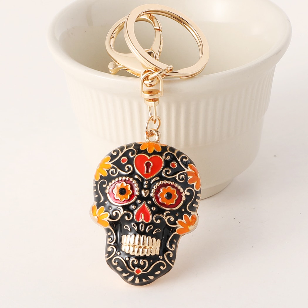 Keypus - Halloween Skull Pattern Bag Charm Keychain