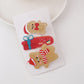Beau - Cartoon Christmas Santa Reindeer Hair Clip Set