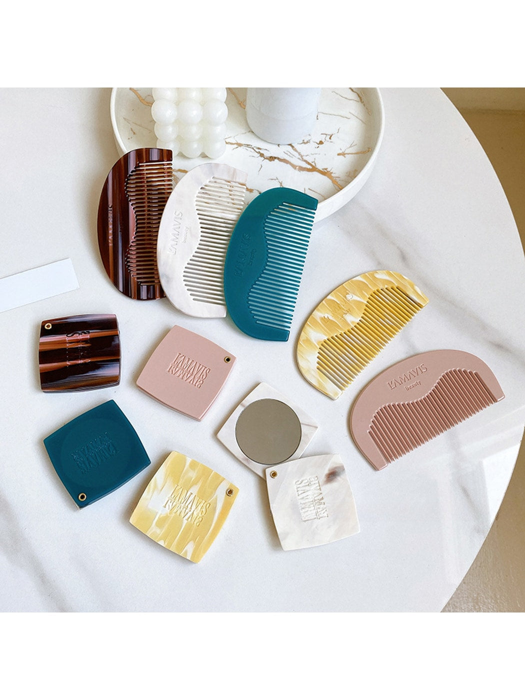 Camerow - Portable Acetate Board Styling Hair Comb
