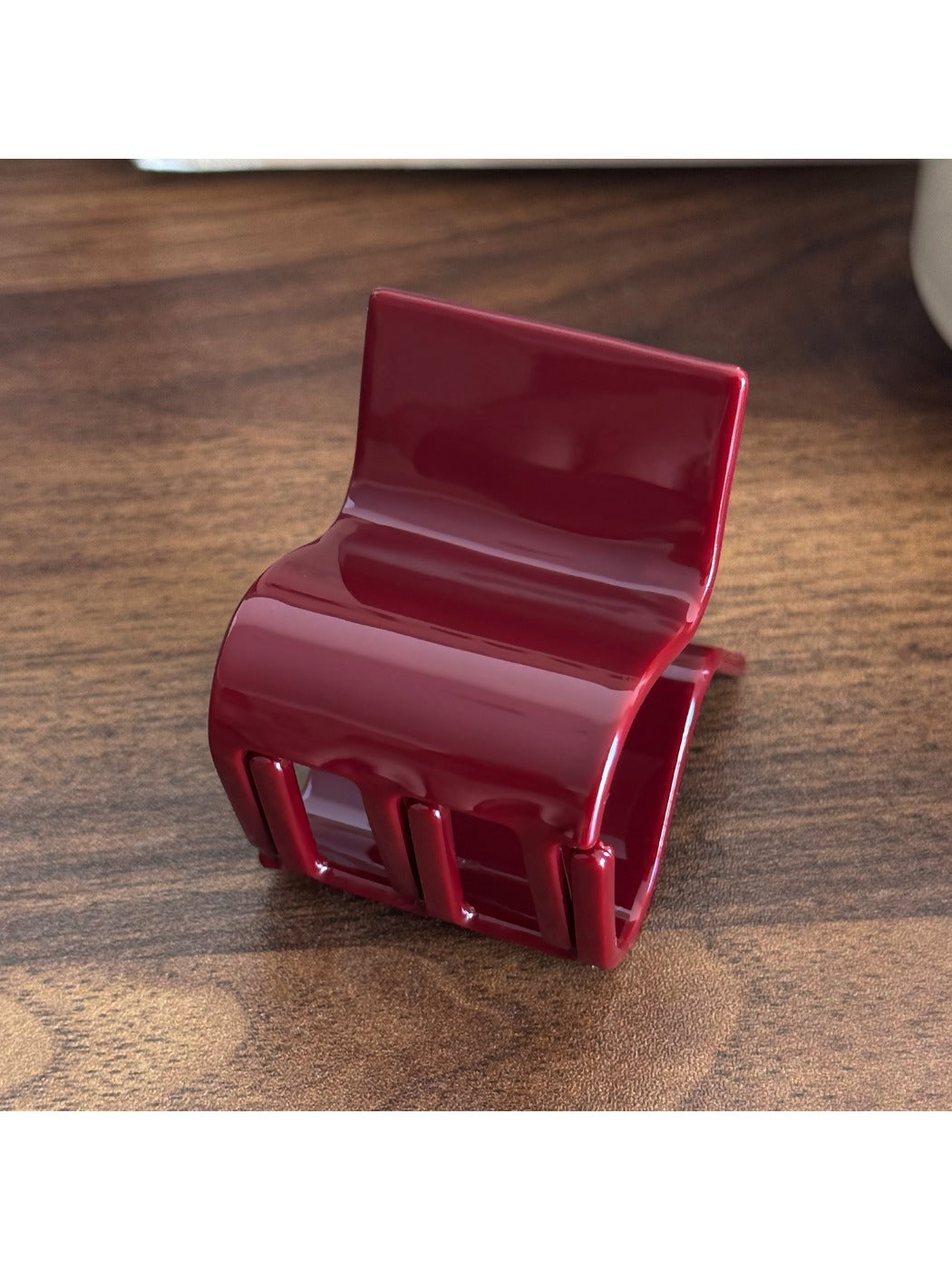 Beau - Textured Striped Acetate Elegant Ponytail Clip