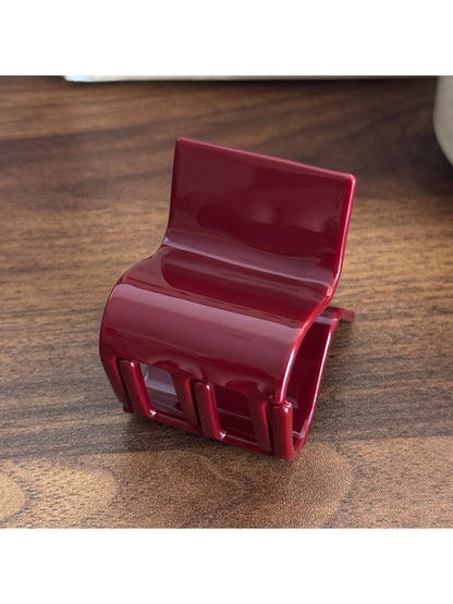 Beau - Textured Striped Acetate Elegant Ponytail Clip