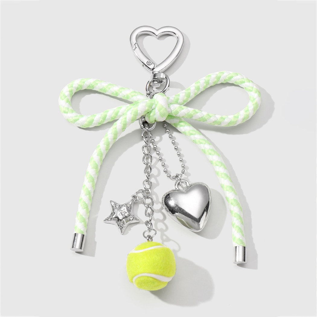 Keypus - Modern Ball Design Bow Fresh Keychain