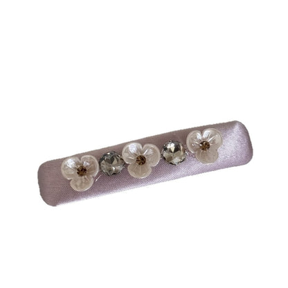 Beau - Polyester Wrapped Embellished Women's Hair Clip
