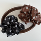 Gifty - Double Layer Chiffon Polka Dot Scrunchie