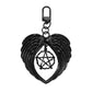 Keypus - Y2K Gothic Angel Wings Star Detail Keychain