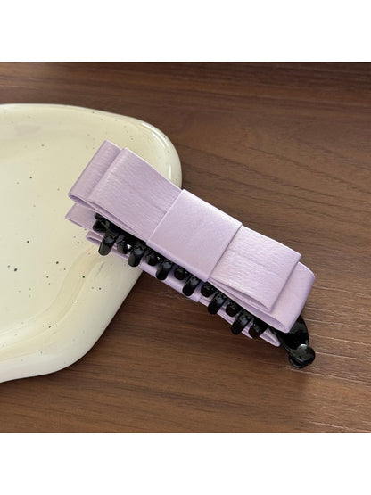 Beau - Sleek Bow Design Plastic Banana Clip