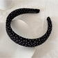 Gifty - Ruffled Polka Dot Fabric Scrunchie Hair Tie