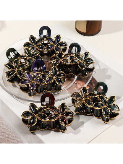 Beau - Vintage Twin Flower Claw Clip
