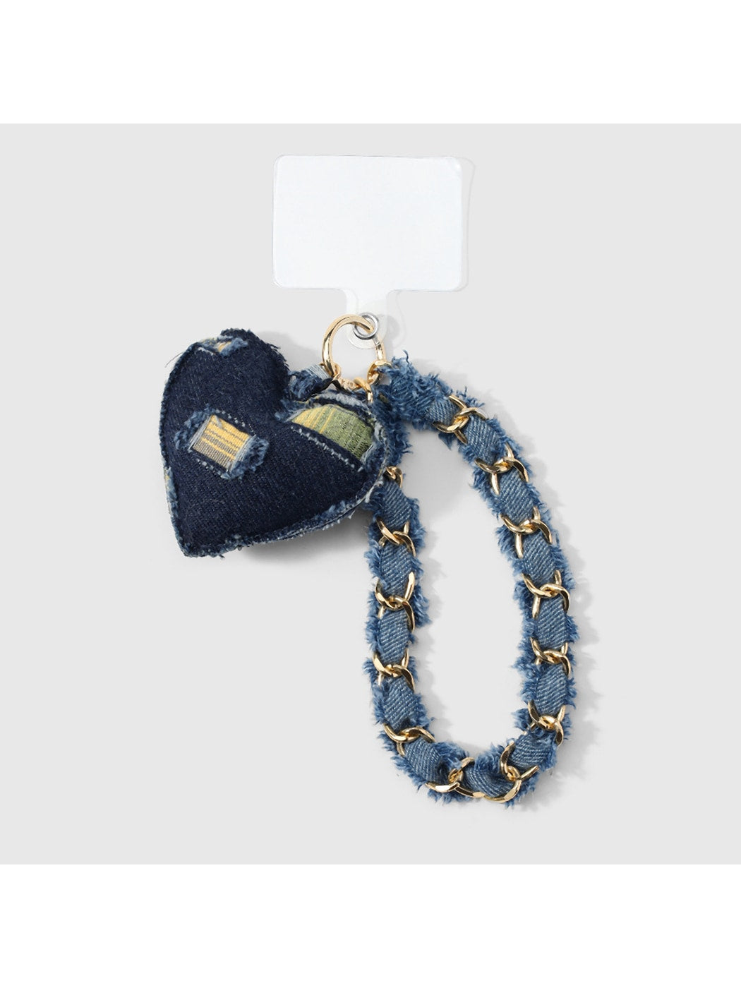 Keypus - Y2K Heart Chain Detail Polyester Keychain