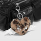 Keypus - Y2K Leopard Heart Cross Bag Charm Keychain