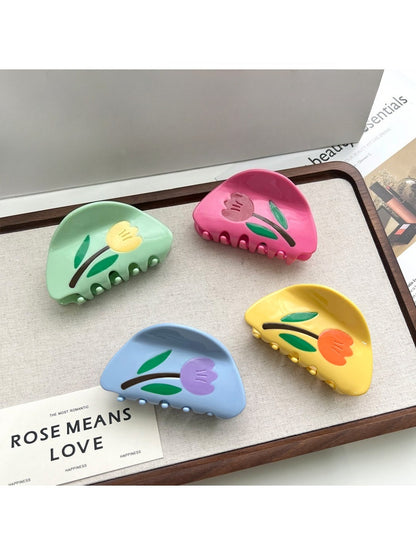 Beau - Cute Flower Shaped Acetate Hair Clip