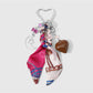 Keypus - Y2K Scarf Music Note Charm Alloy Keychain