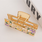 Beau - Sweet Floral Detail Square Claw Clip