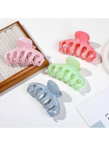 Beau - Marble Pumpkin Shaped Hair Claw Clip