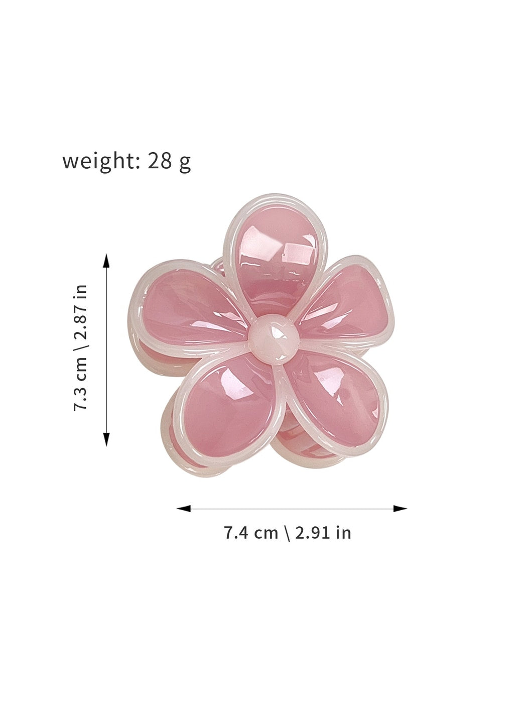 Beau - Fresh Style Floral Plastic Hair Claw Clip