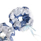 Gifty - Lace Trim Denim Bow Scrunchies