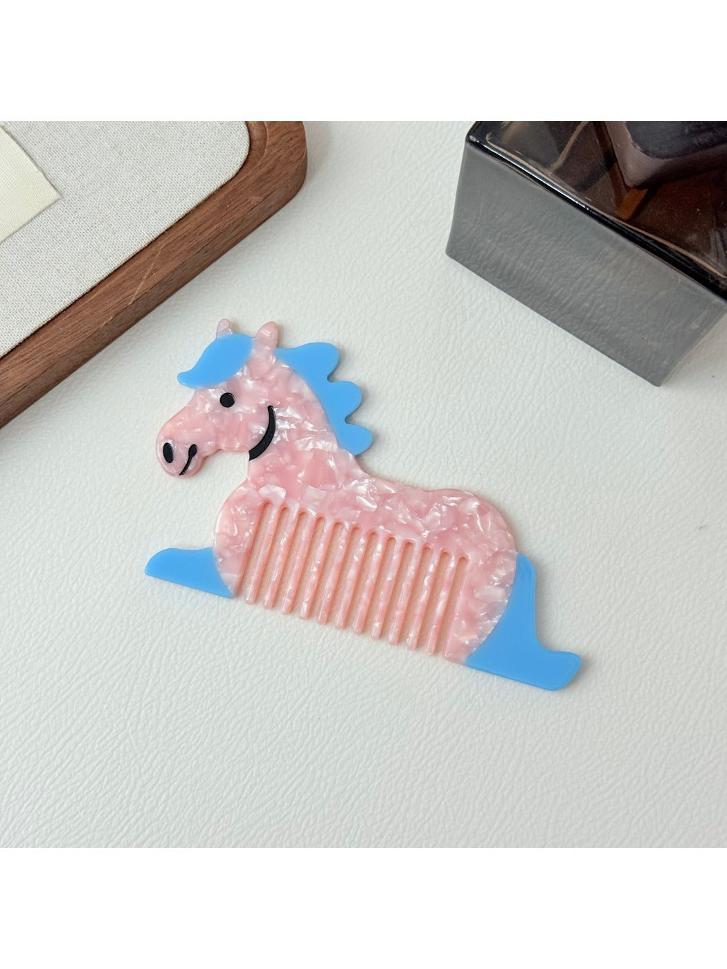 Camerow - Cute Cartoon Pony Wide Tooth Comb