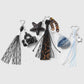 Keypus - Leopard Print Lace Star Pouch Keychain