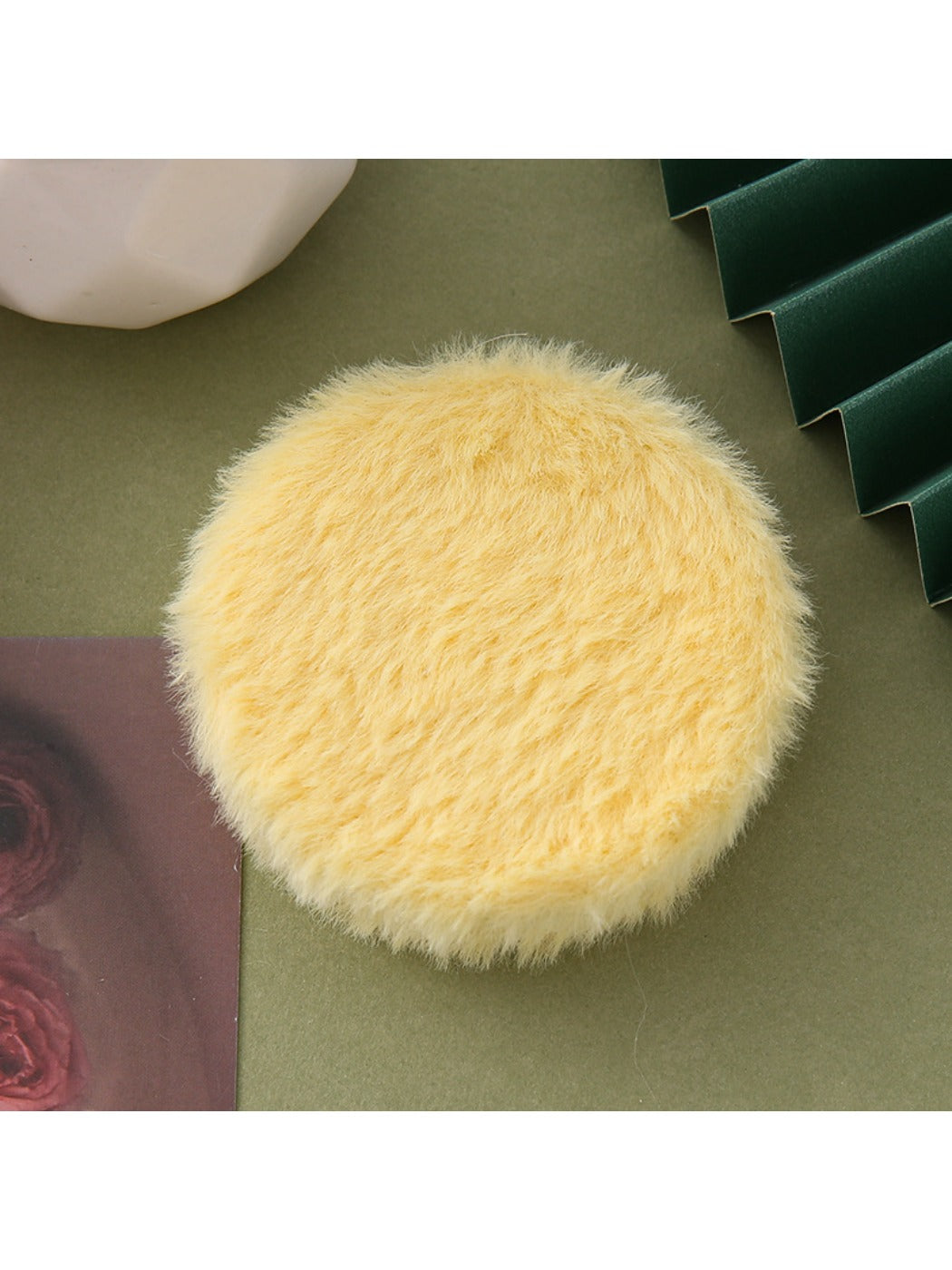Mirroray - Circular Plush Portable Makeup Mirror