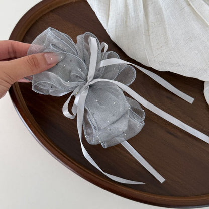 Beau - Sparkle Tulle Ribbon Bow Banana Clip