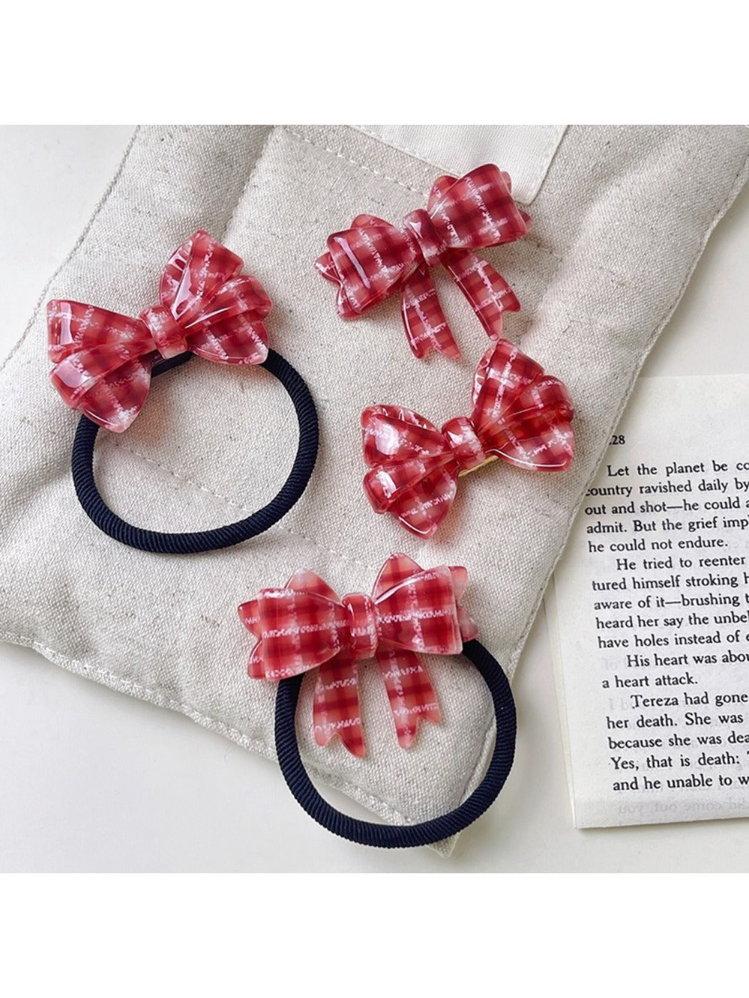 Beau - Bow Hair Clips and Hair Ties
