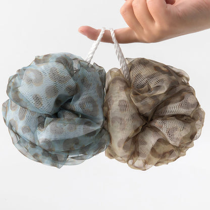 PAPO – Leopard Mesh Shower Pouf