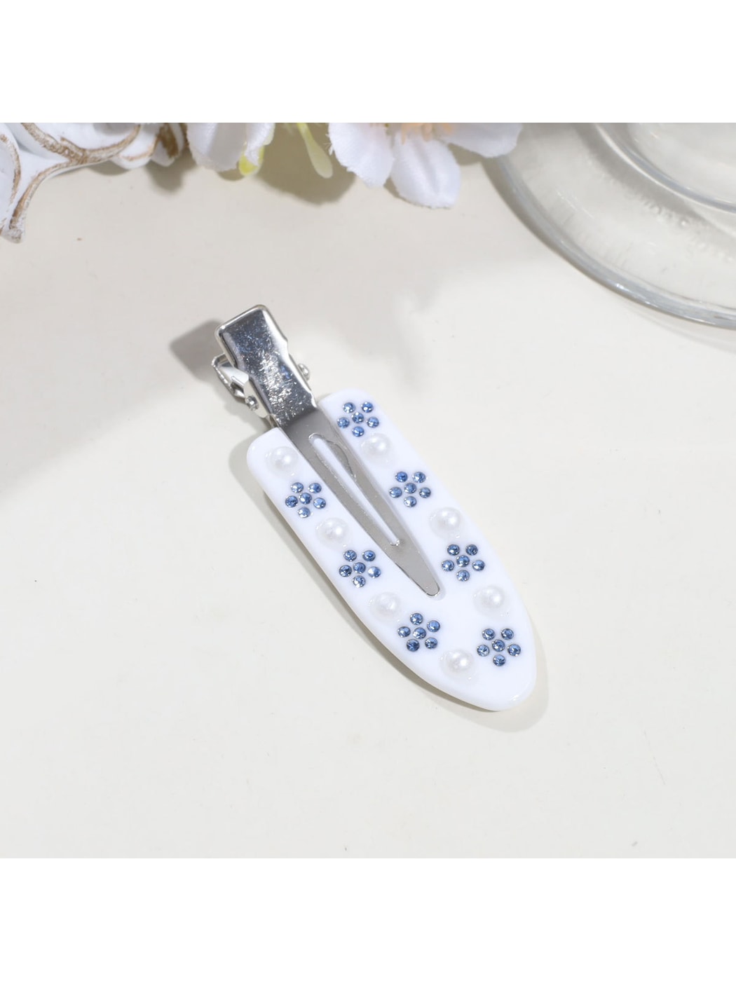 Beau - Acrylic Alloy Floral Butterfly Side Hair Clip