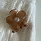 Beau - Glossy Acrylic Flower Hollow Claw Clip