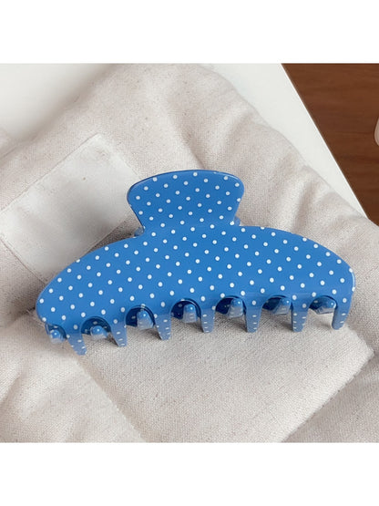Beau - Rounded Polka Dot Acetate Hair Claw Clip