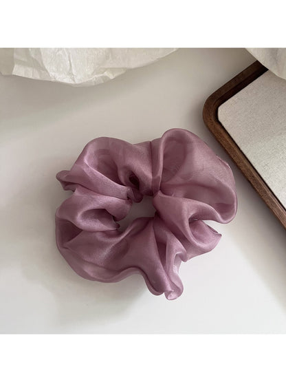 Gifty - Gentle Solid Color Tulle Scrunchie