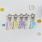 Keypus - Shimmery Acrylic Angel Wing Star Keychain