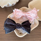 Beau - Polka Dot Satin Bow Hair Clip