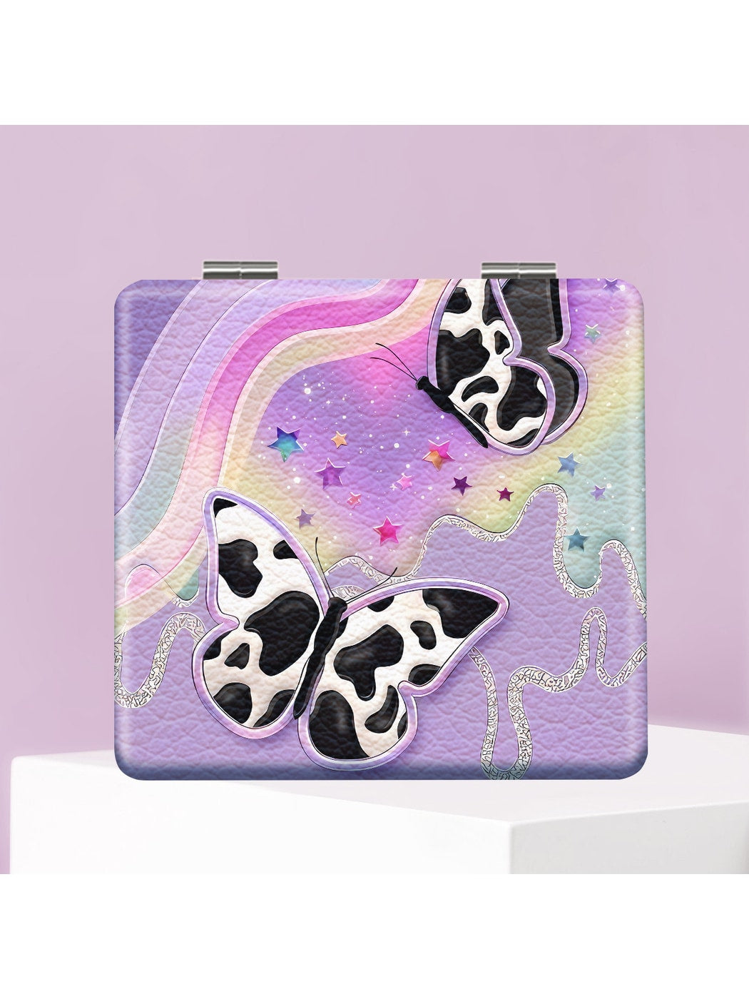 Mirroray - Butterfly Print Portable Folding Makeup Mirror
