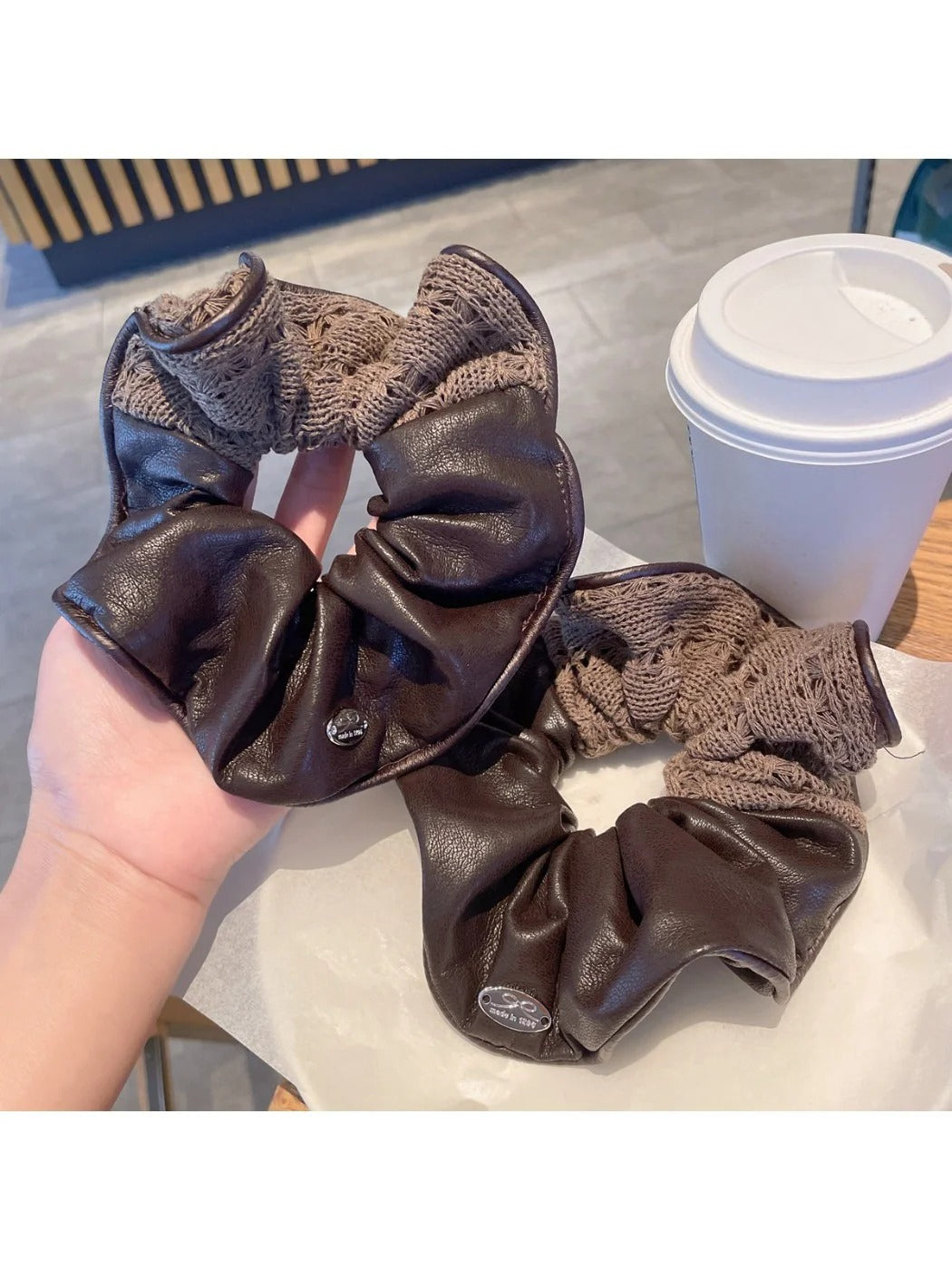 Gifty - Double-Layer Patchwork Scrunchie