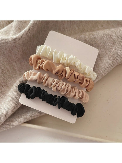 Gifty - 4 Pack Solid Color Hair Ties