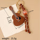 Keypus - Minimalist Guitar Pendant PU Bag Charm Keychain