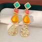 Earedge - Geometric Vintage Style Triangle Tassel Earrings