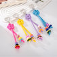 Keypus - Beaded Knotted Charm Heart Clip Keychain