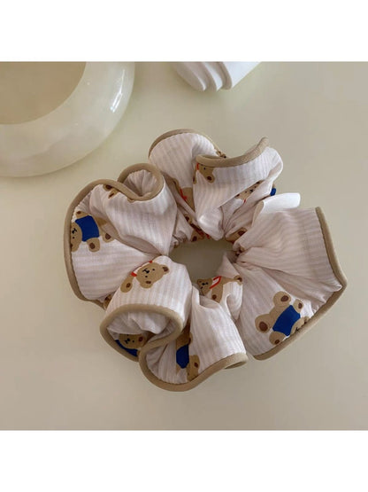 Gifty - Cute Bear Print Scrunchie