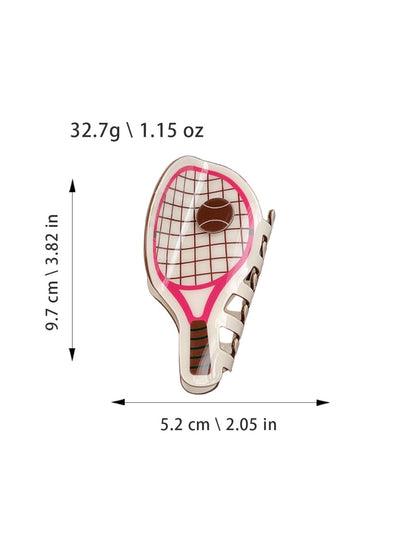 Beau - Tennis Racket-Shaped Hair Clip